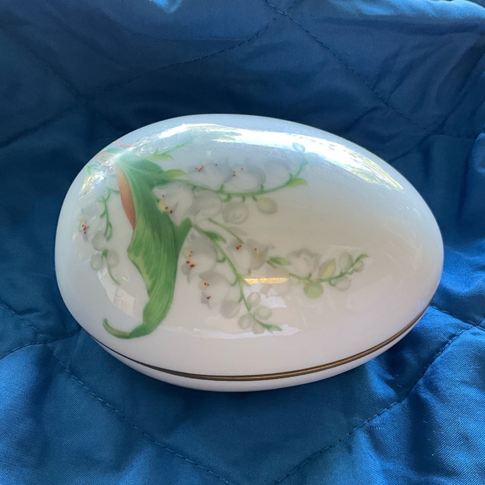 Limoges Porcelain Egg Trinket Box